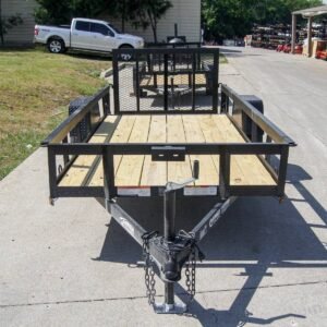 5×12 Powder Coated Dovetail Utility Trailer 3500lb Axle